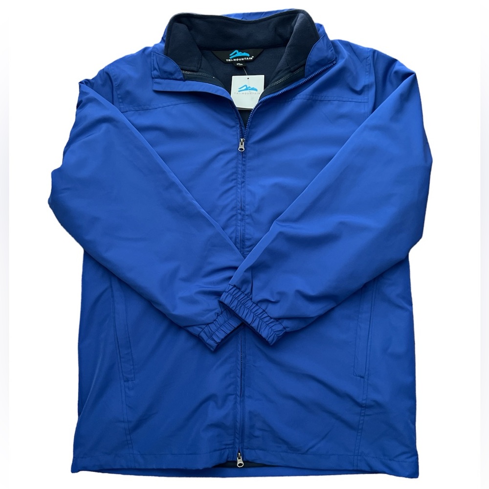Tri-Mountain Men’s Blue Removable Fleece Lining All Weather Coat Sz. XL NWT